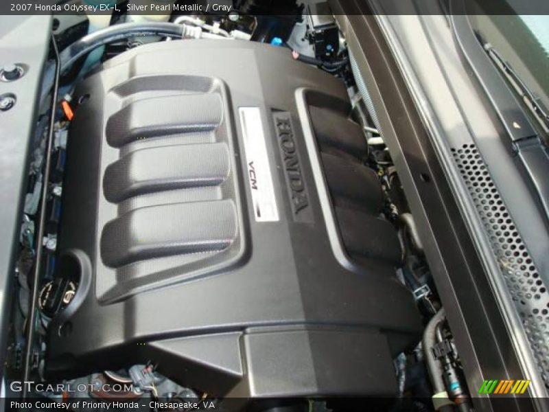 Silver Pearl Metallic / Gray 2007 Honda Odyssey EX-L