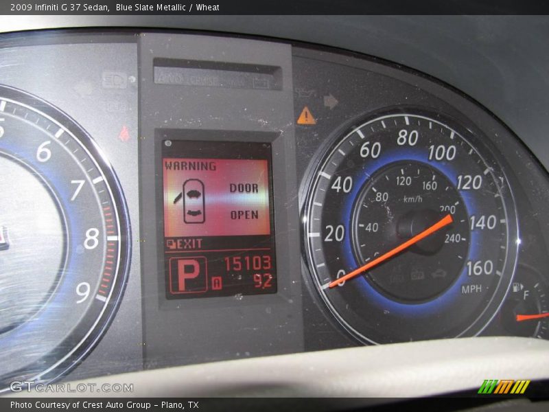 Blue Slate Metallic / Wheat 2009 Infiniti G 37 Sedan