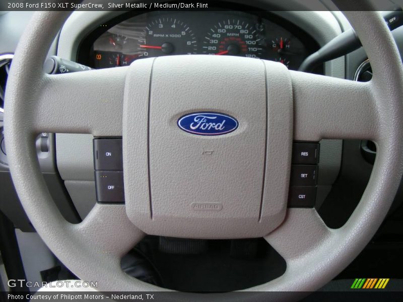 Silver Metallic / Medium/Dark Flint 2008 Ford F150 XLT SuperCrew