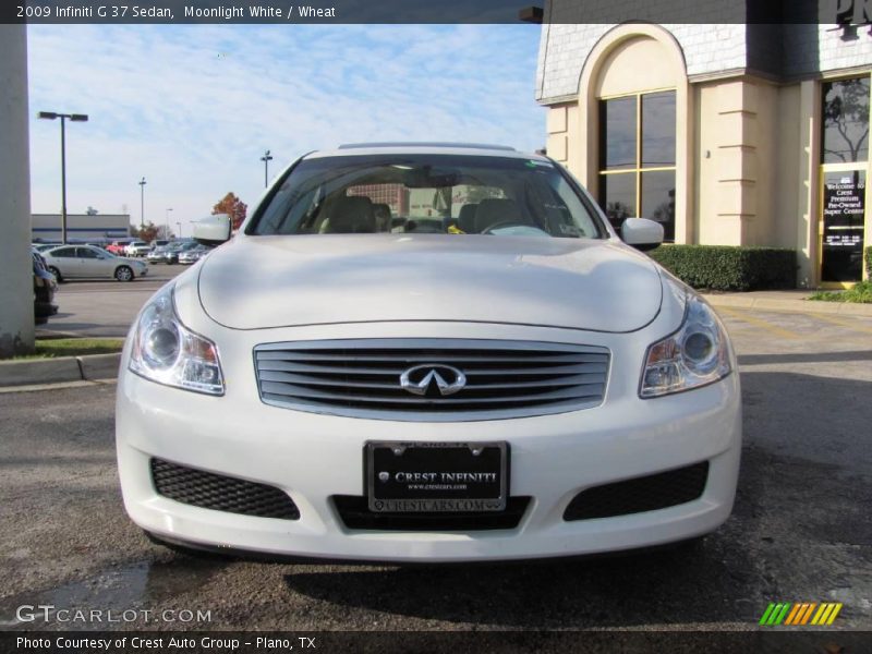 Moonlight White / Wheat 2009 Infiniti G 37 Sedan