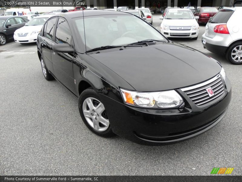 Black Onyx / Gray 2007 Saturn ION 2 Sedan