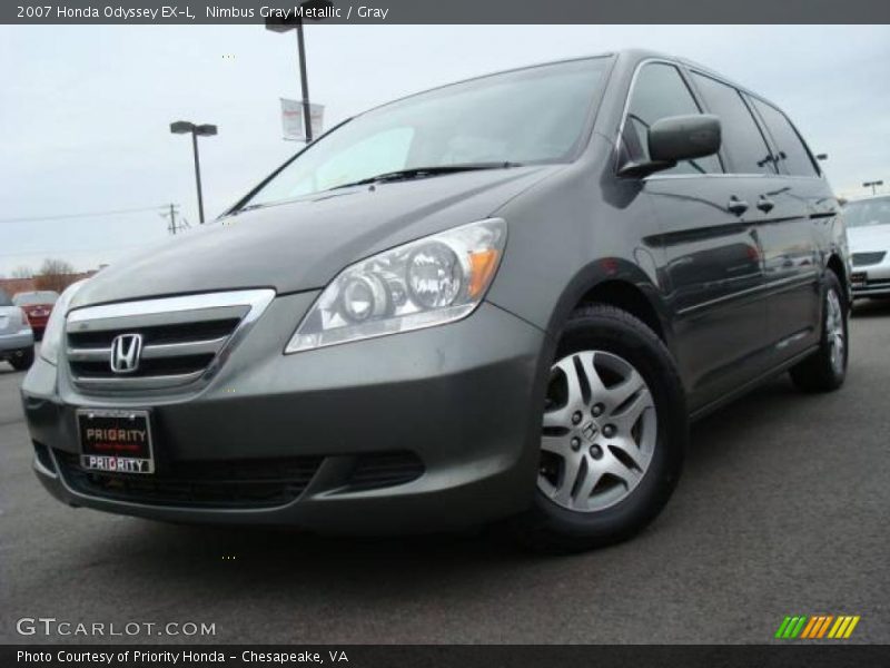 Nimbus Gray Metallic / Gray 2007 Honda Odyssey EX-L