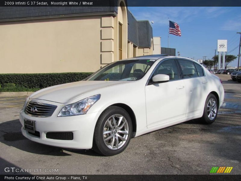 Moonlight White / Wheat 2009 Infiniti G 37 Sedan