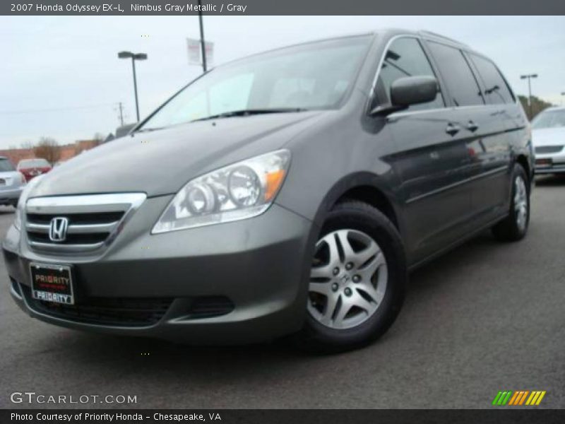 Nimbus Gray Metallic / Gray 2007 Honda Odyssey EX-L