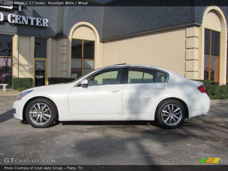 Moonlight White / Wheat 2009 Infiniti G 37 Sedan