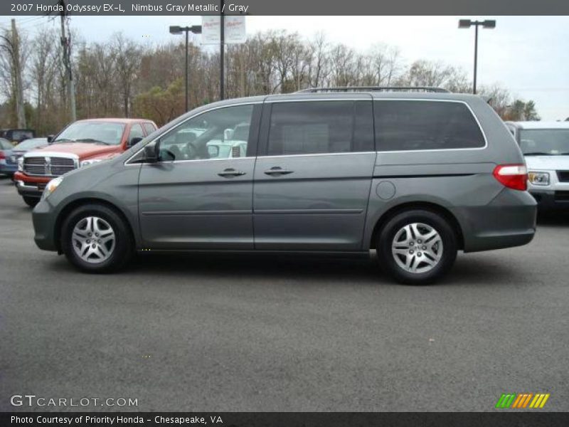 Nimbus Gray Metallic / Gray 2007 Honda Odyssey EX-L