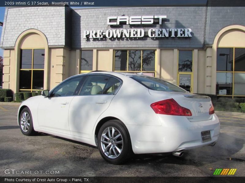 Moonlight White / Wheat 2009 Infiniti G 37 Sedan