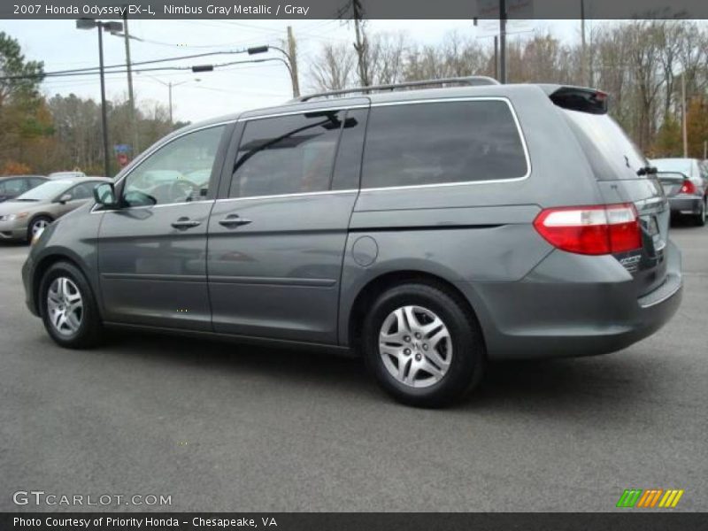 Nimbus Gray Metallic / Gray 2007 Honda Odyssey EX-L