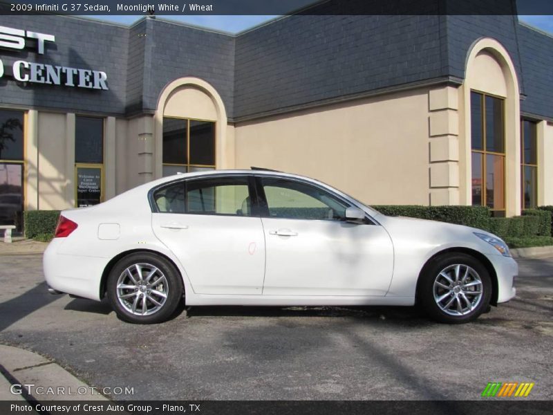 Moonlight White / Wheat 2009 Infiniti G 37 Sedan