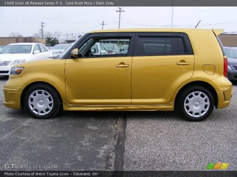 Gold Rush Mica / Dark Gray 2008 Scion xB Release Series 5.0