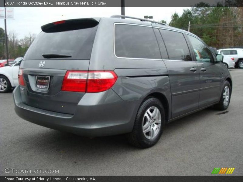 Nimbus Gray Metallic / Gray 2007 Honda Odyssey EX-L