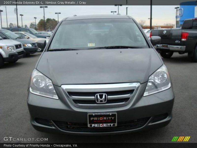 Nimbus Gray Metallic / Gray 2007 Honda Odyssey EX-L