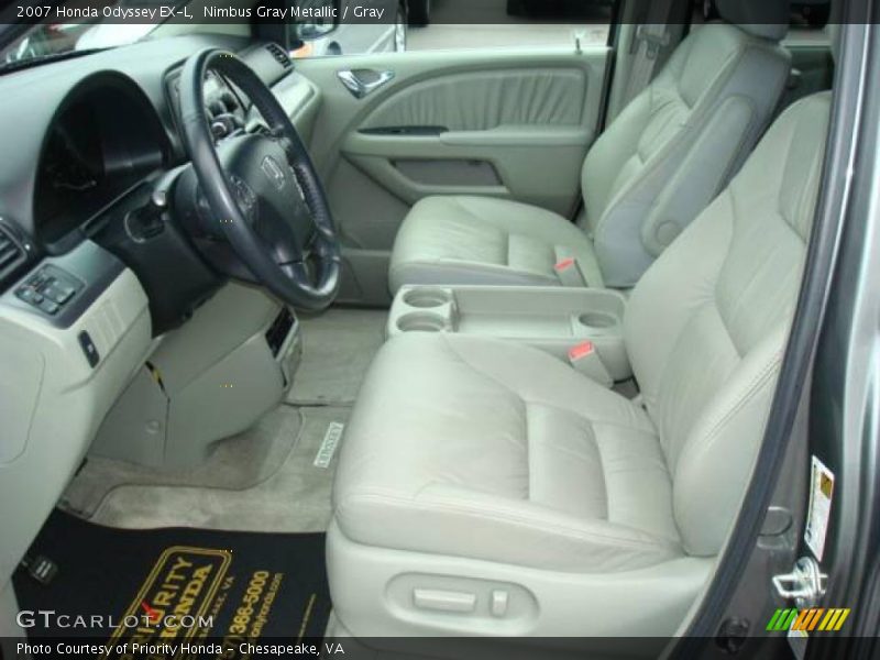 Nimbus Gray Metallic / Gray 2007 Honda Odyssey EX-L