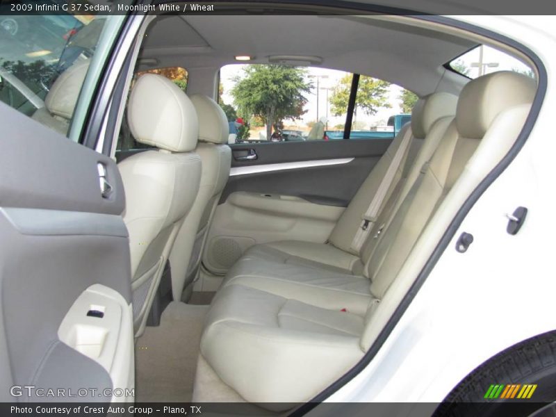 Moonlight White / Wheat 2009 Infiniti G 37 Sedan