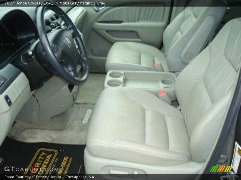 Nimbus Gray Metallic / Gray 2007 Honda Odyssey EX-L