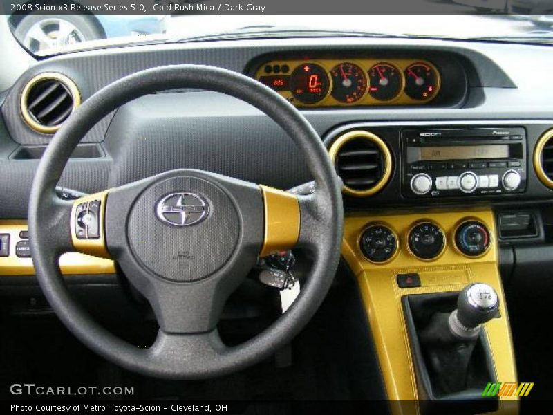Gold Rush Mica / Dark Gray 2008 Scion xB Release Series 5.0