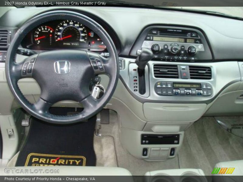Nimbus Gray Metallic / Gray 2007 Honda Odyssey EX-L