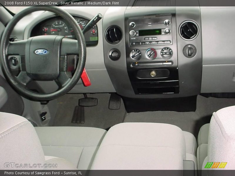 Silver Metallic / Medium/Dark Flint 2008 Ford F150 XL SuperCrew