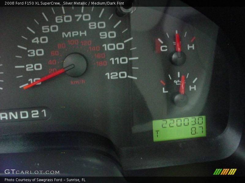 Silver Metallic / Medium/Dark Flint 2008 Ford F150 XL SuperCrew