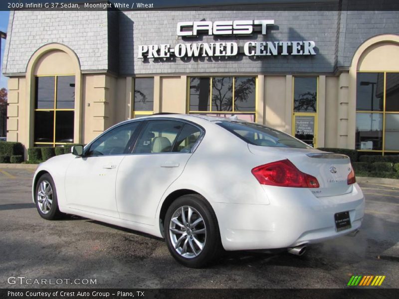 Moonlight White / Wheat 2009 Infiniti G 37 Sedan
