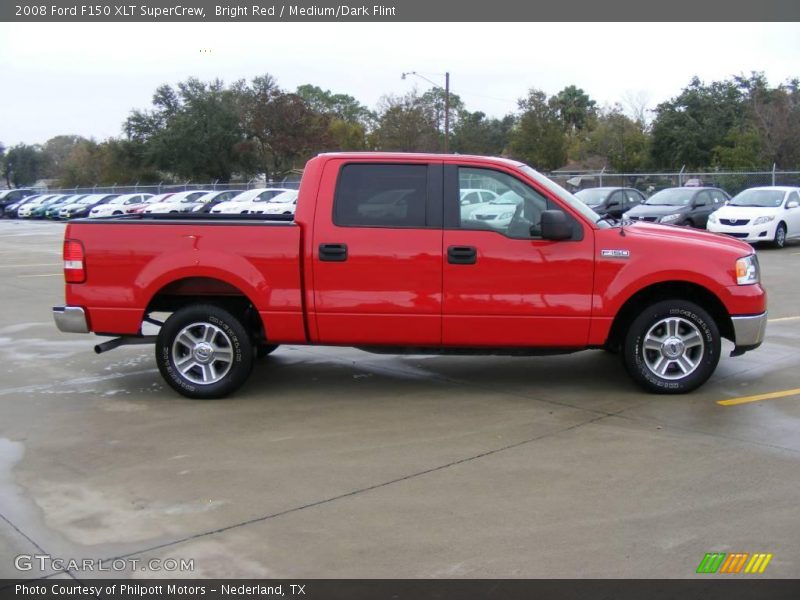 Bright Red / Medium/Dark Flint 2008 Ford F150 XLT SuperCrew