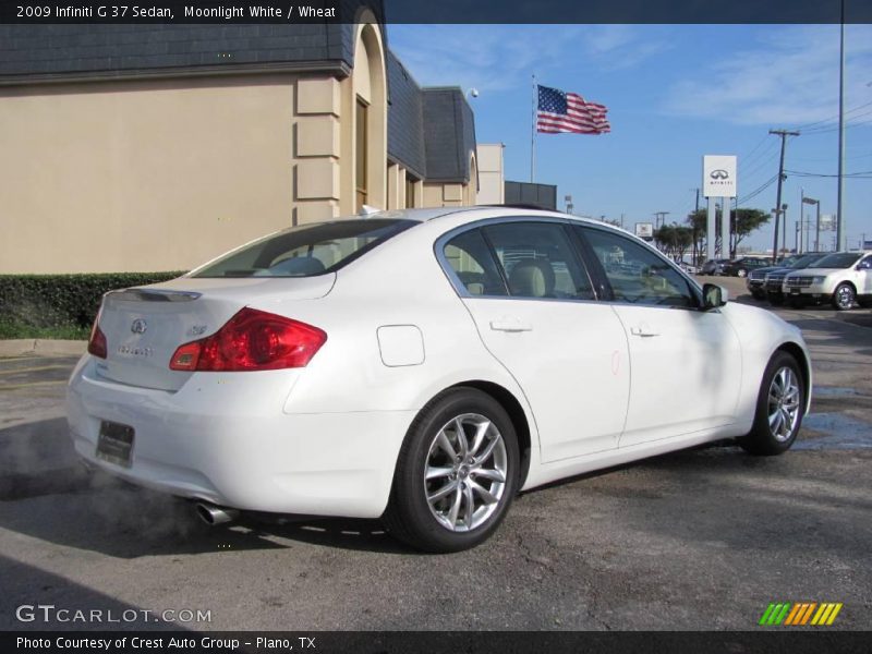 Moonlight White / Wheat 2009 Infiniti G 37 Sedan