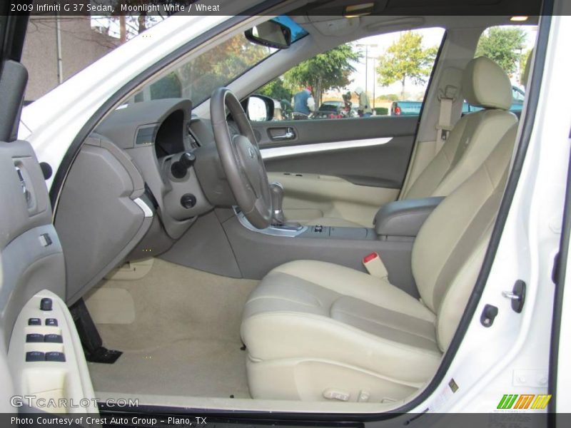 Moonlight White / Wheat 2009 Infiniti G 37 Sedan