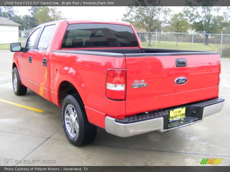 Bright Red / Medium/Dark Flint 2008 Ford F150 XLT SuperCrew