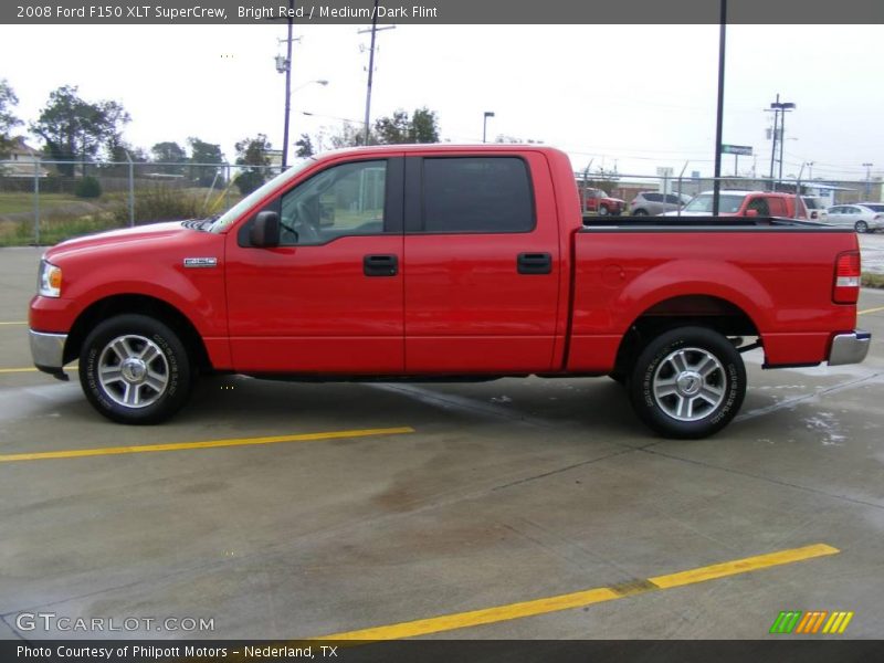 Bright Red / Medium/Dark Flint 2008 Ford F150 XLT SuperCrew