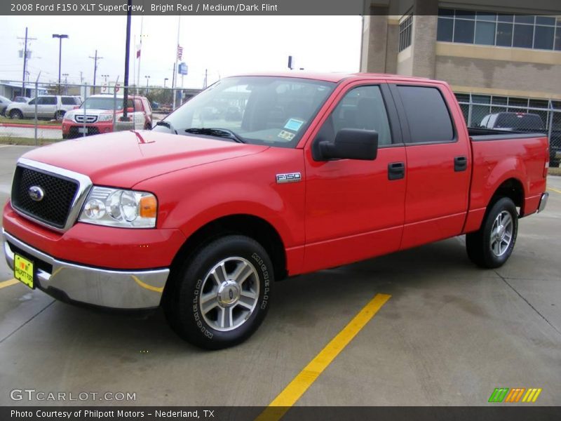 Bright Red / Medium/Dark Flint 2008 Ford F150 XLT SuperCrew