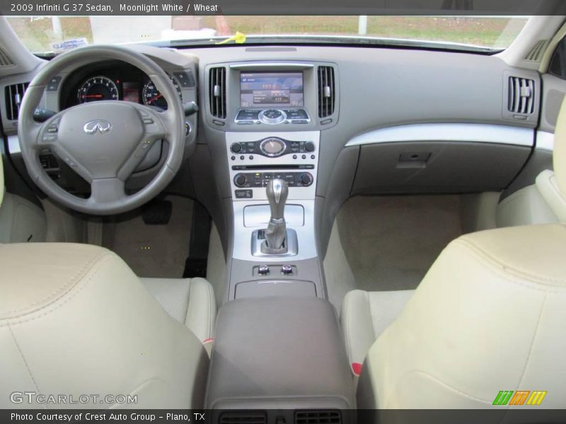 Moonlight White / Wheat 2009 Infiniti G 37 Sedan