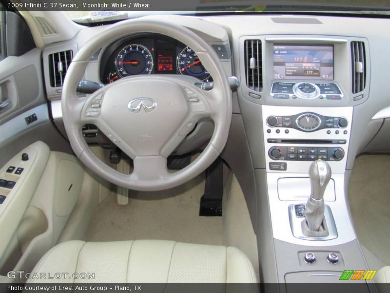 Moonlight White / Wheat 2009 Infiniti G 37 Sedan