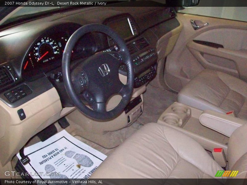 Desert Rock Metallic / Ivory 2007 Honda Odyssey EX-L