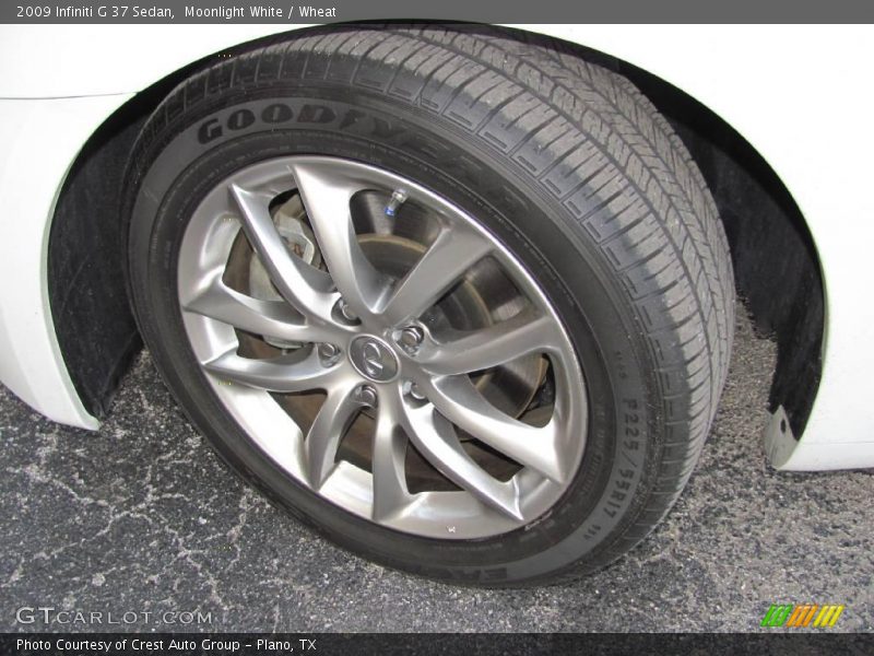 Moonlight White / Wheat 2009 Infiniti G 37 Sedan