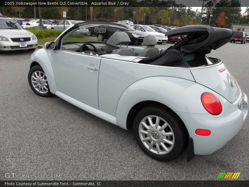 Aquarius Blue / Grey 2005 Volkswagen New Beetle GLS Convertible