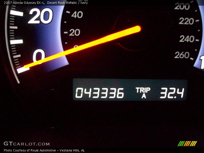 Desert Rock Metallic / Ivory 2007 Honda Odyssey EX-L