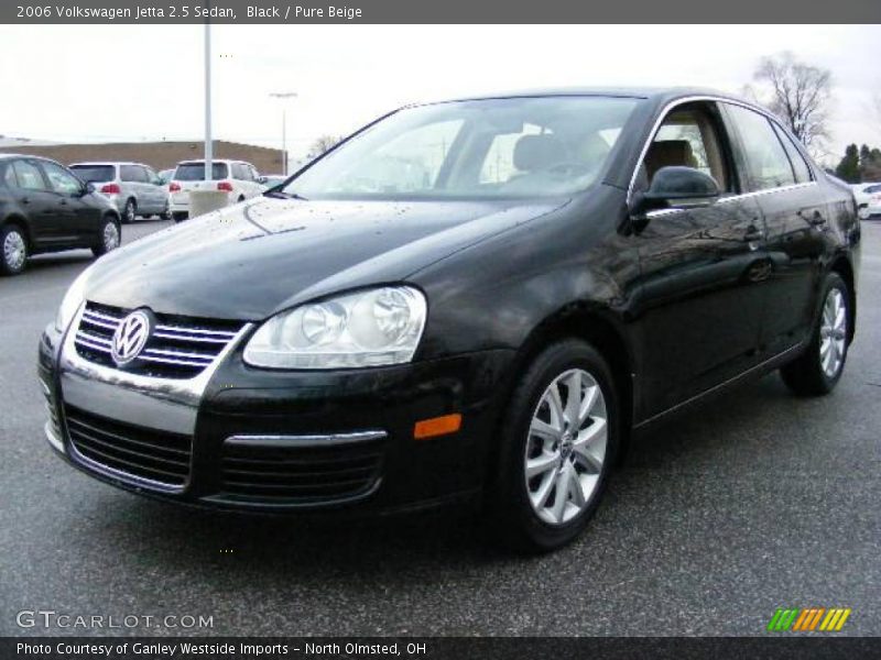 Black / Pure Beige 2006 Volkswagen Jetta 2.5 Sedan