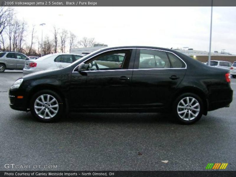 Black / Pure Beige 2006 Volkswagen Jetta 2.5 Sedan