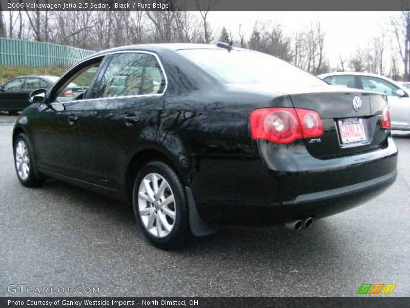 Black / Pure Beige 2006 Volkswagen Jetta 2.5 Sedan