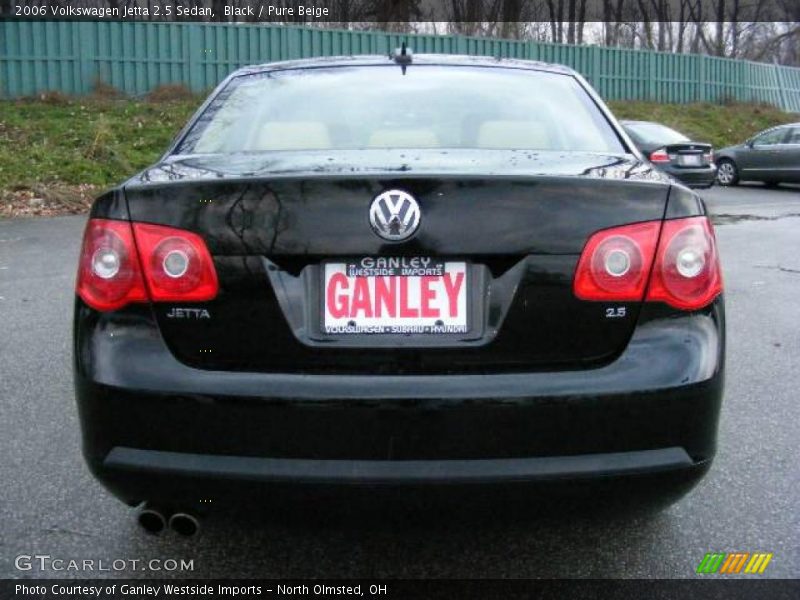 Black / Pure Beige 2006 Volkswagen Jetta 2.5 Sedan