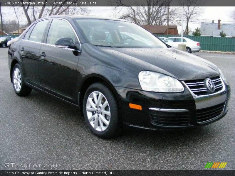 Black / Pure Beige 2006 Volkswagen Jetta 2.5 Sedan