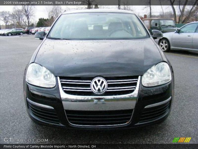Black / Pure Beige 2006 Volkswagen Jetta 2.5 Sedan