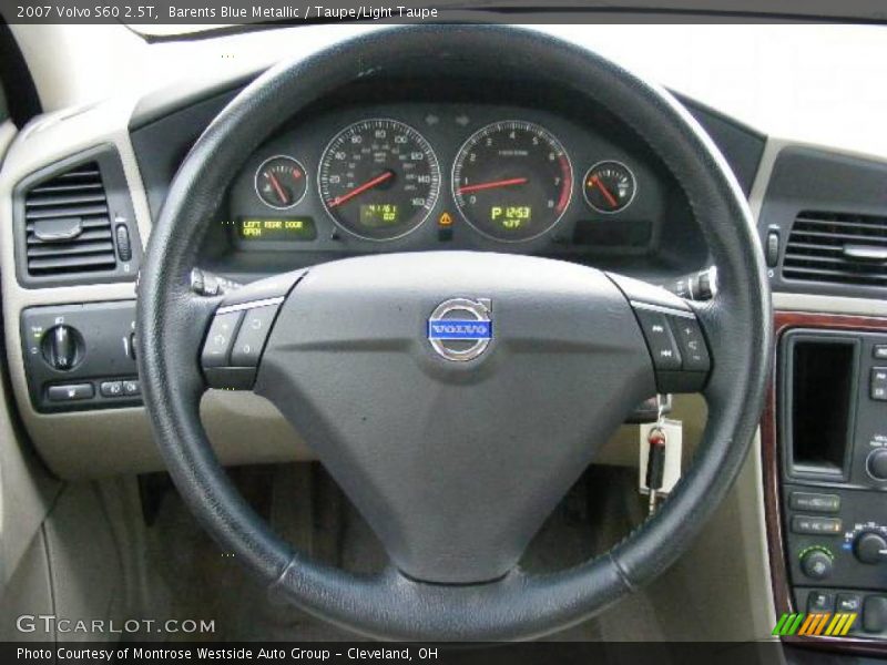 Barents Blue Metallic / Taupe/Light Taupe 2007 Volvo S60 2.5T