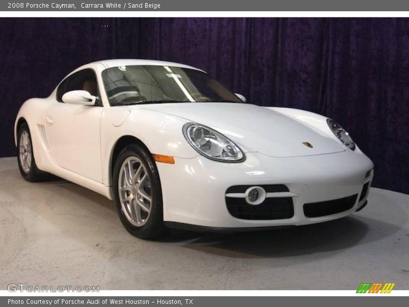 Carrara White / Sand Beige 2008 Porsche Cayman