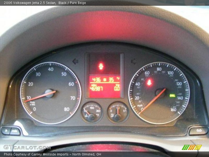 Black / Pure Beige 2006 Volkswagen Jetta 2.5 Sedan