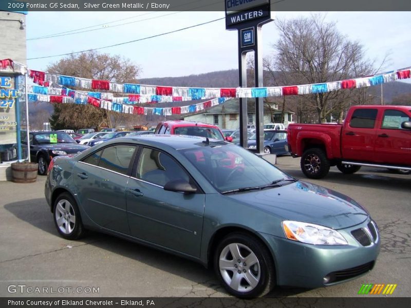 Silver Green Metallic / Ebony 2009 Pontiac G6 Sedan