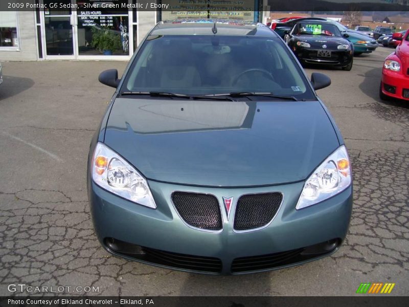 Silver Green Metallic / Ebony 2009 Pontiac G6 Sedan