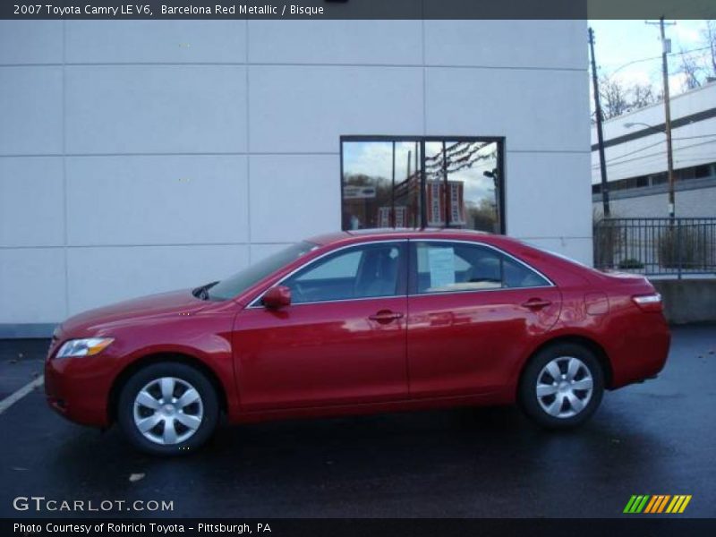 Barcelona Red Metallic / Bisque 2007 Toyota Camry LE V6
