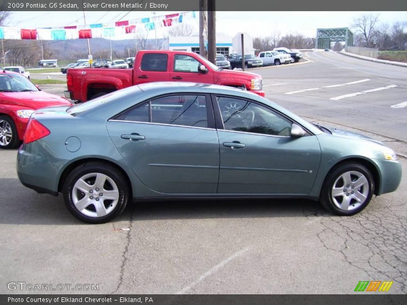 Silver Green Metallic / Ebony 2009 Pontiac G6 Sedan