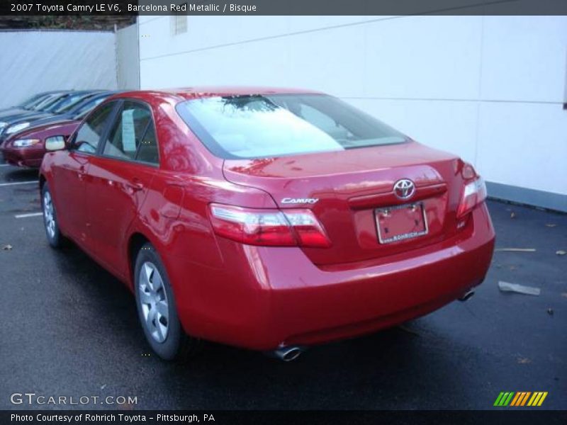 Barcelona Red Metallic / Bisque 2007 Toyota Camry LE V6